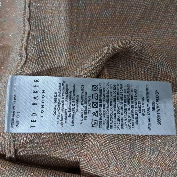 💥💥Ted Baker London Eloisy Slim Fit Sparkle Knit Sweater​​​​​ - Picture 12 of 14